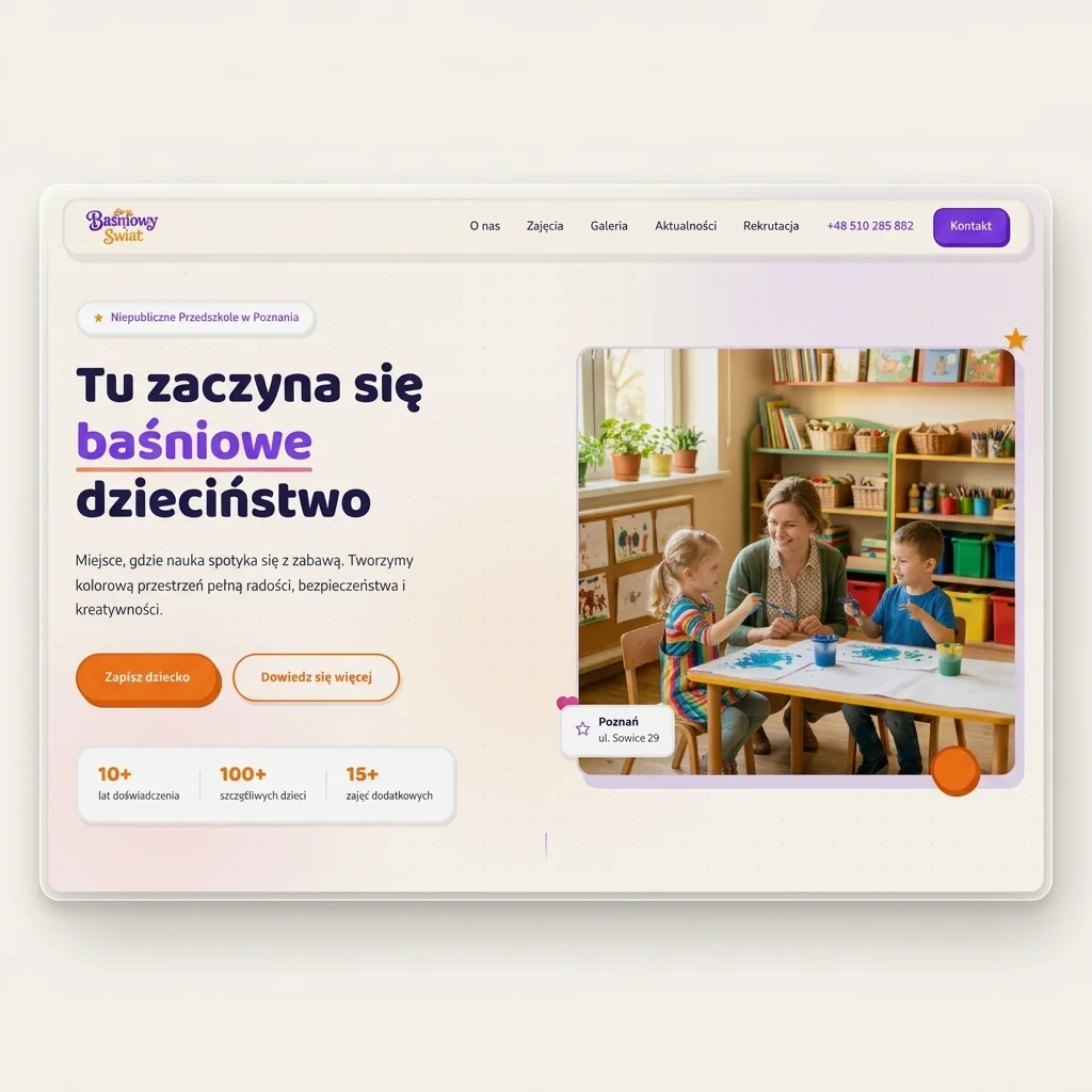 Baśniowy Świat — Witryna Przedszkola